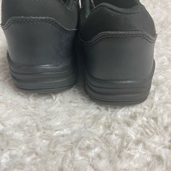 Unisex Thorogood ASR Black Leather slip on shoes Rubber soles Men SZ9M W SZ11M main image 5